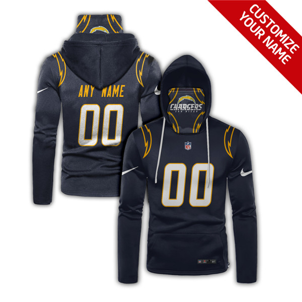 Men's Los Angeles Chargers Navy 2020 Customize Hoodie Mask Men's Los Angeles Chargers Navy 2020 Customize Hoodie Mask